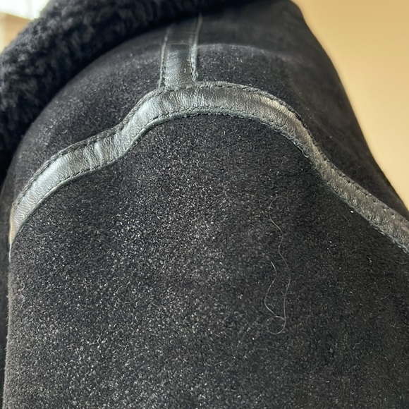 100% Shearling Flight Jacket made in India by Idleman. Color: Black Size: Large - Picture 6 of 14